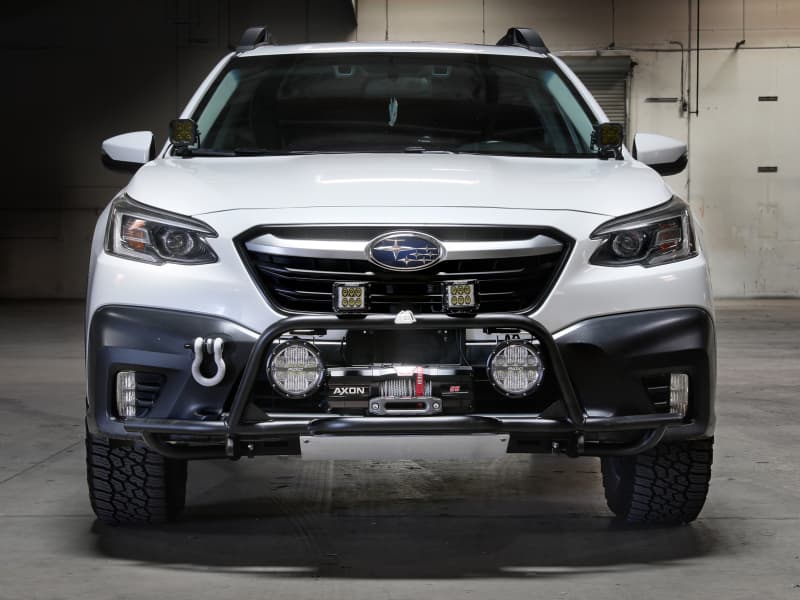 aFe Terra Guard Trail Bumper for Subaru Outback Tubular Steel with Winch Mount - Image 3