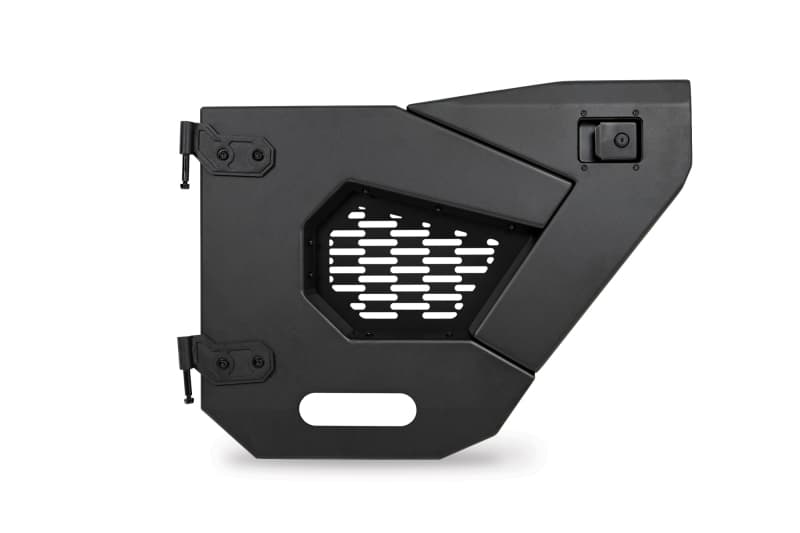DV8 Offroad Half Rock Doors for Jeep with Black Mesh Molle Panel HDJL-02R