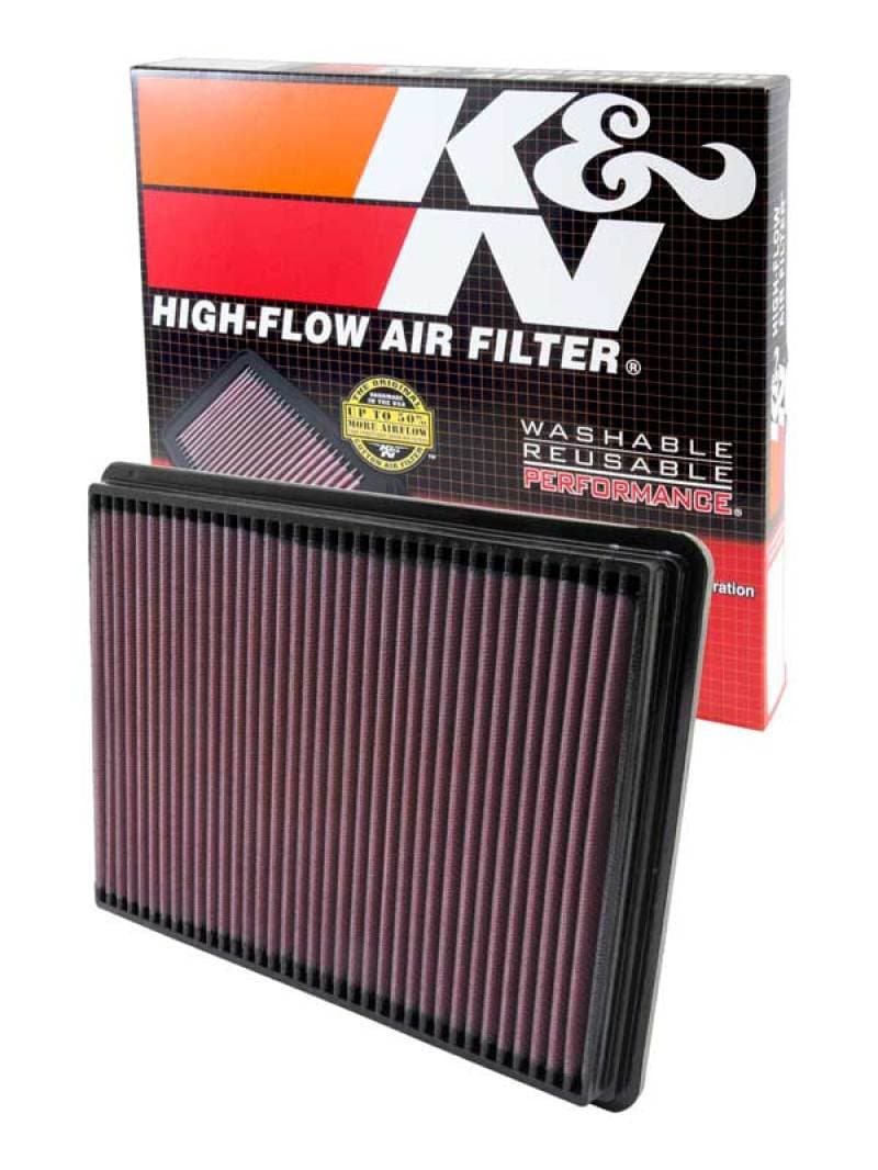 K&N Engineering Drop-In High-Flow Air Filter Reusable Washable - Image 3