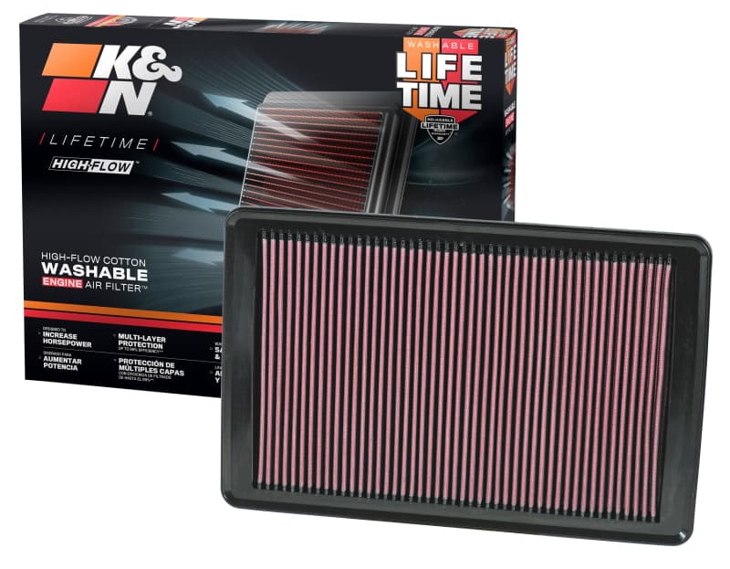 K&N Engineering Drop-In Air Filter Washable Reusable High-Flow 33-2369 - Image 3