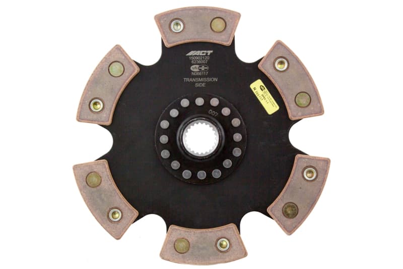 ACT Race Clutch Disc 6-Pad Rigid Ceramic Friction for Larger Clutch Sizes