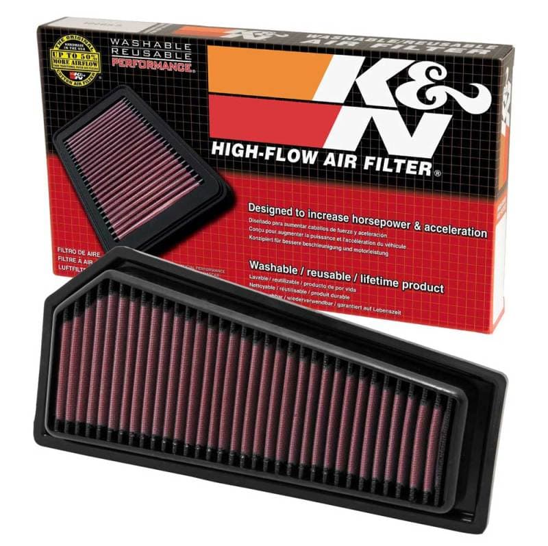 K&N Engineering Drop-In Air Filter High-Flow Washable Reusable - Image 3