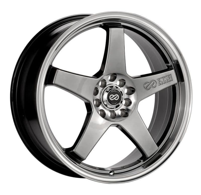 Enkei EV5 17x7 4x100/114.3 45mm Offset Hyper Black Wheel
