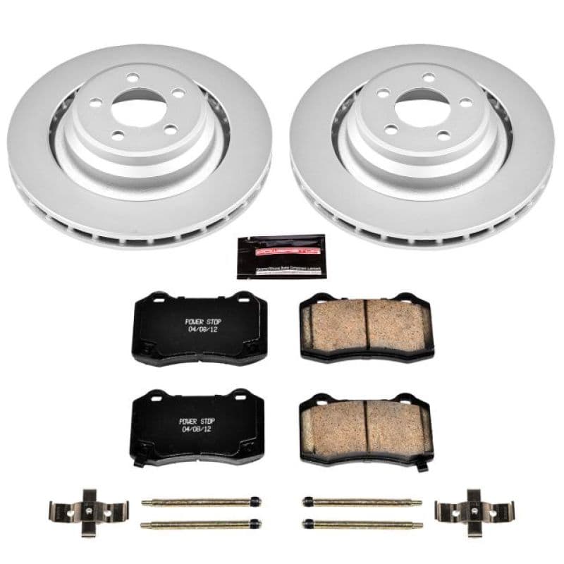 PowerStop Z17 Evolution Coated Rotor Brake Kit with Pads and Hardware