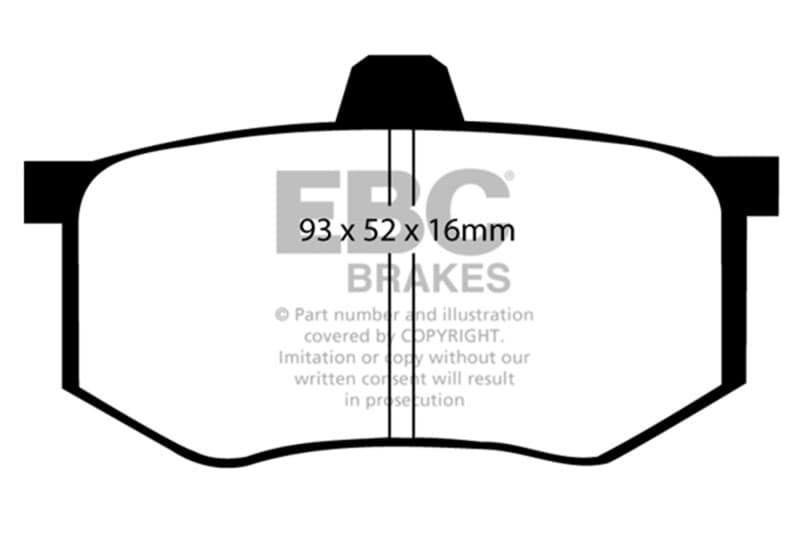 EBC Ultimax2 Brake Pad Set for Urban/Daily Driver OEM Replacement