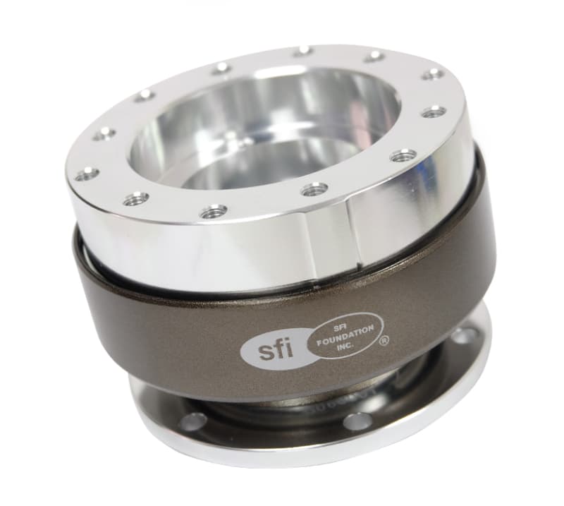 NRG Quick Release Gen 2.0 for Steering Wheel Silver Body Chrome Ring SFI 42.1 - Image 2