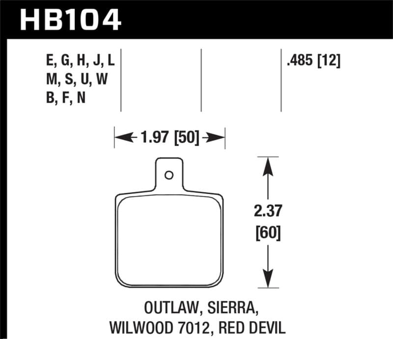 Hawk Performance HP+ Brake Pad Set for Street Vehicles High Friction Compound - Image 3
