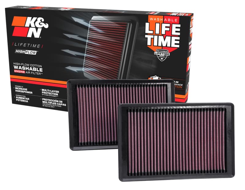 K&N Engineering Drop-In Air Filter Washable Reusable High-Flow 33-2445 - Image 3