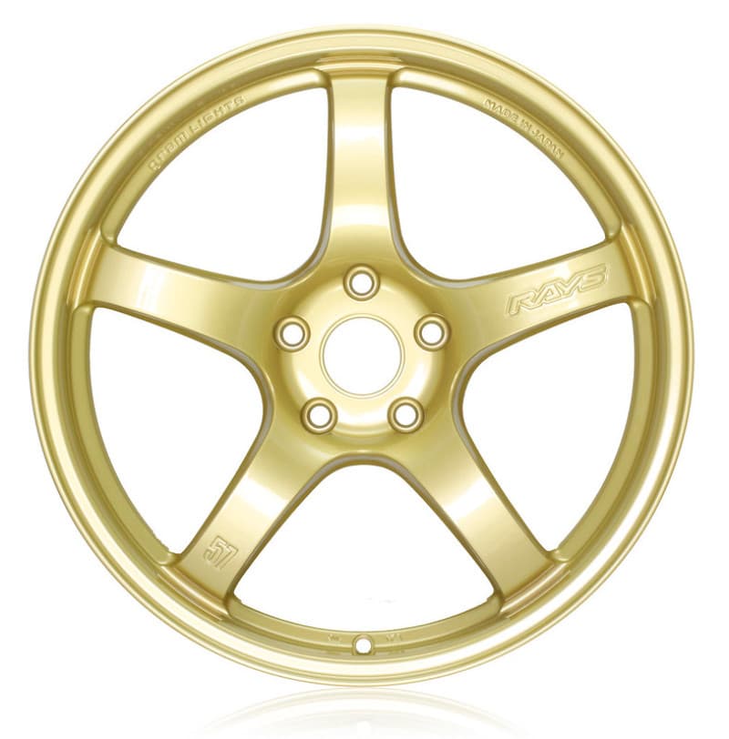 Gram Lights 57CR 18x9.5 +38 5x114.3 Gold Wheel