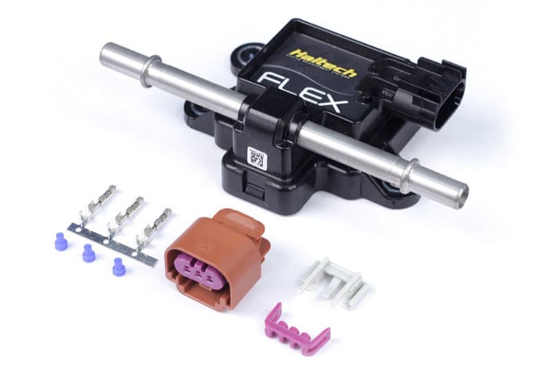 Haltech Flex Fuel Composition Sensor for 3/8 GM Spring Lock Fittings with Plu...