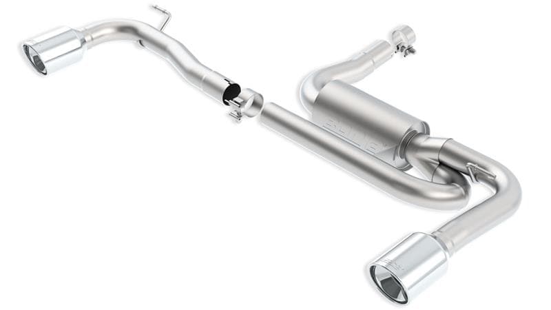 Borla Axle Back Exhaust for Chevy C6 Mirror Polished T-304 Stainless Steel Tips - Image 2