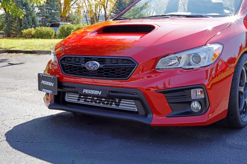 Perrin Performance License Plate Relocation Kit for 18-21 Subaru WRX/STI FMIC - Image 4