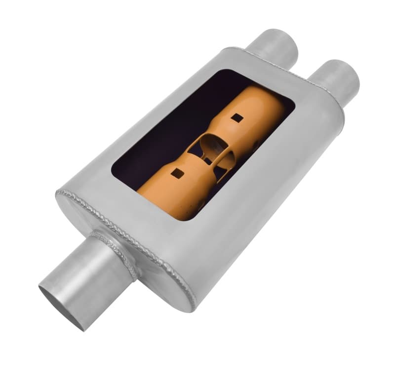 Gibson MWA Stainless Steel Muffler Straight-Thru Design High Flow - Image 2