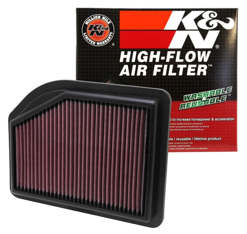 K&N Engineering Drop-In High-Flow Air Filter 33-2477 Reusable Washable - Image 3