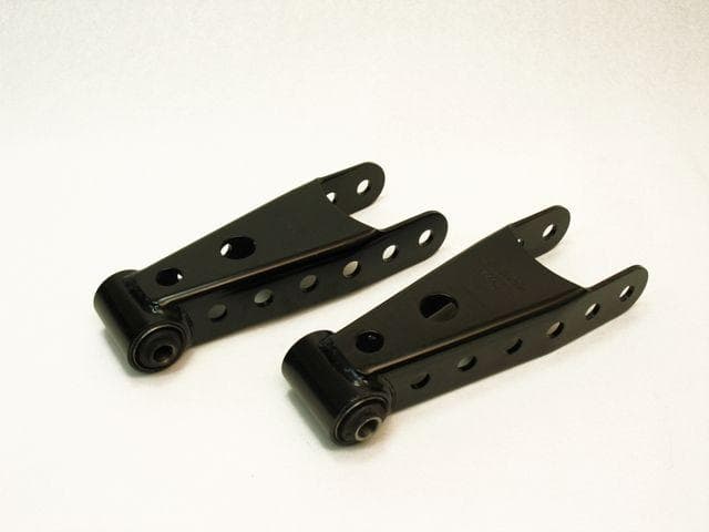 Belltech Lowering Shackle Kit for Trucks 1-3 Inch Drop Powder Coated Steel - Image 3