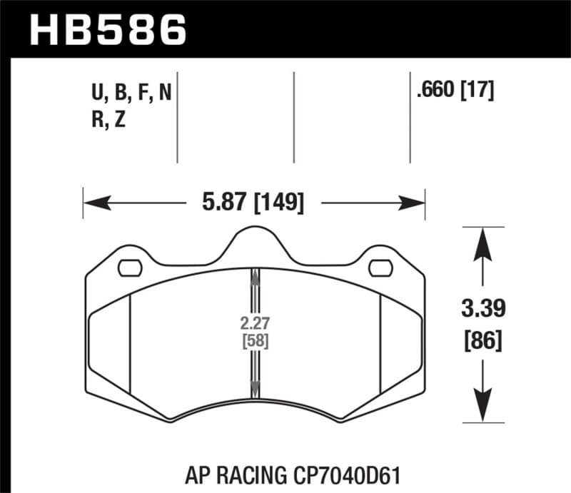 Hawk Performance HP+ Brake Pad Sets for Street Vehicles High Friction Compound - Image 2