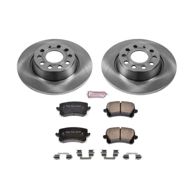 PowerStop Autospecialty Brake Kit Z17 Stock Replacement with Ceramic Pads
