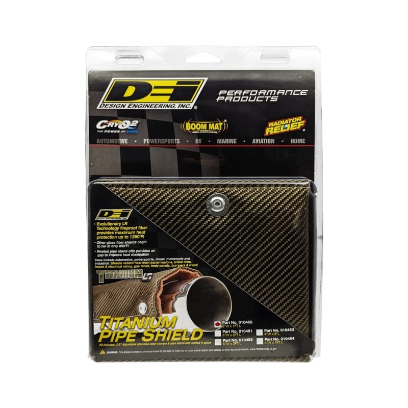 DEI Titanium Pipe Shield Heat Protection for Exhaust Pipes 10450 - Image 4