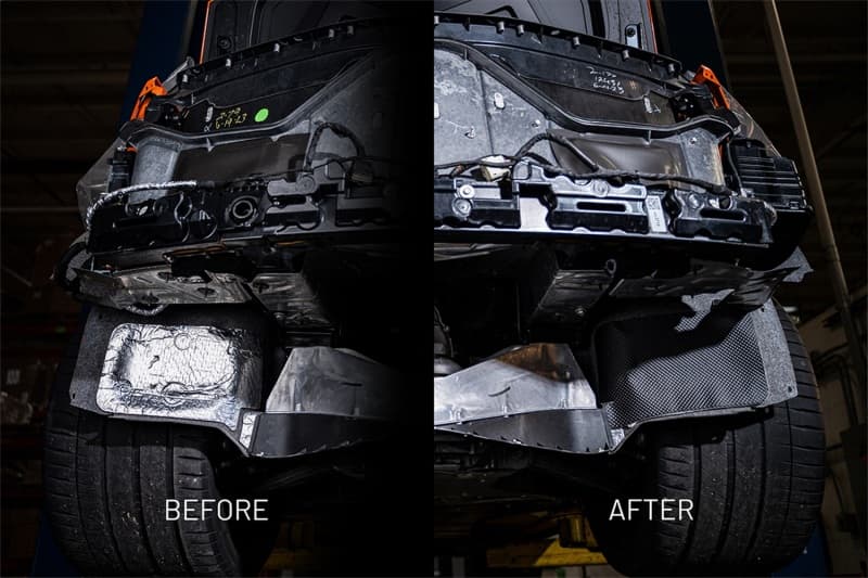 CORSA Performance Heat Shields for C8 Corvette Z06 Black Enhanced Heat Protec... - Image 2