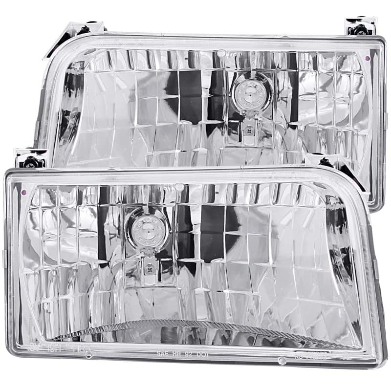 ANZO Crystal Headlights for Chevy C6 Clear Lens Chrome Housing Pair
