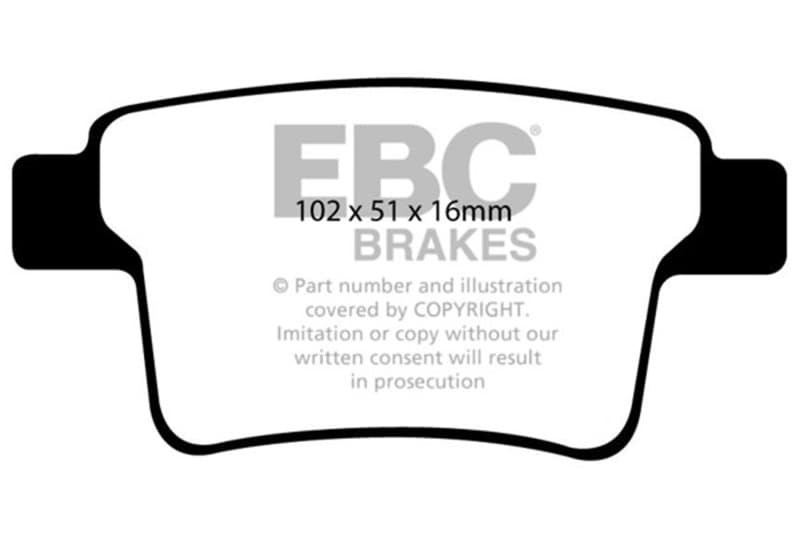 EBC Yellowstuff Brake Pad Set for Street and Track Driving High Performance - Image 2