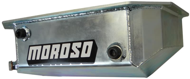 Moroso Oil Pan for Acura/Honda K Series Notched 5.5in Steel Baffled Wet Sump