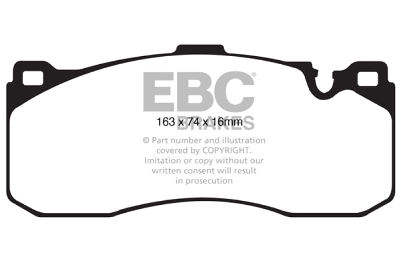EBC Yellowstuff Brake Pad Set for Street & Track Driving High Performance