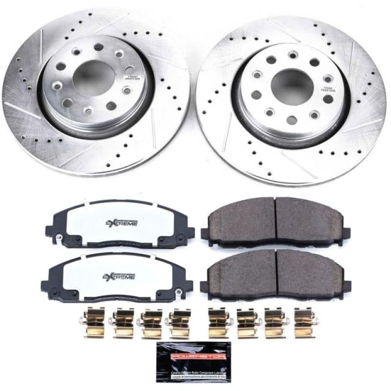PowerStop Z36 Truck & Tow Brake Kit for Trucks 4x4 SUVs Ceramic Carbon-Fiber ...