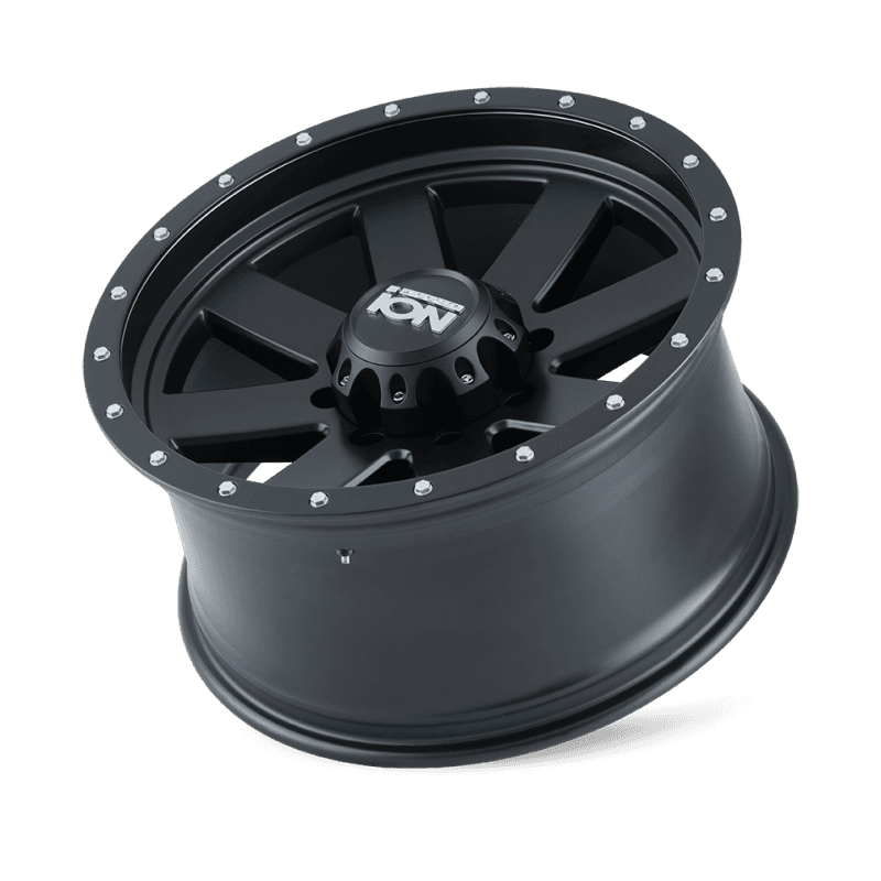ION Wheels 134 Series 18x10 5x139.7 Matte Gunmetal Black Beadlock Wheel - Image 2