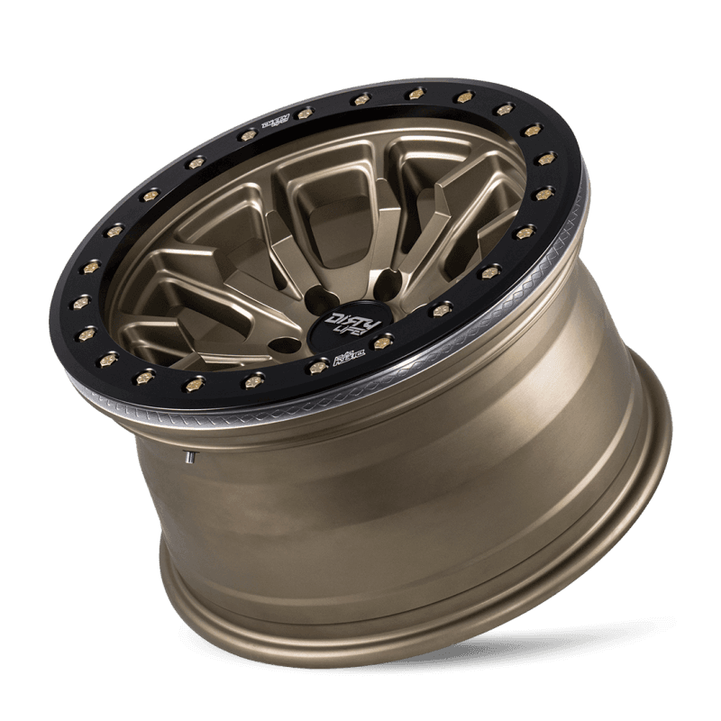 Dirty Life DT-1 9303 17x9 5x127 Satin Gold Wheel -12mm Offset 78.1mm Hub - Image 2