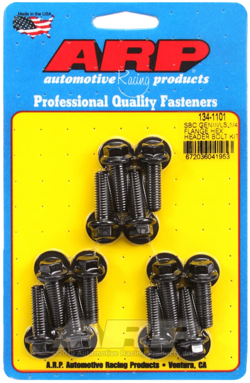 ARP Header Bolt Kit for Chevy LS 1/4in Flange Hex Bolts - Image 2