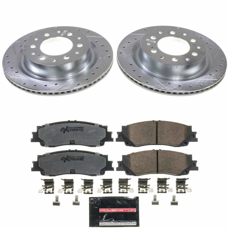 PowerStop Z36 Truck & Tow Brake Kit for Trucks 4x4 SUVs Ceramic Carbon-Fiber ...