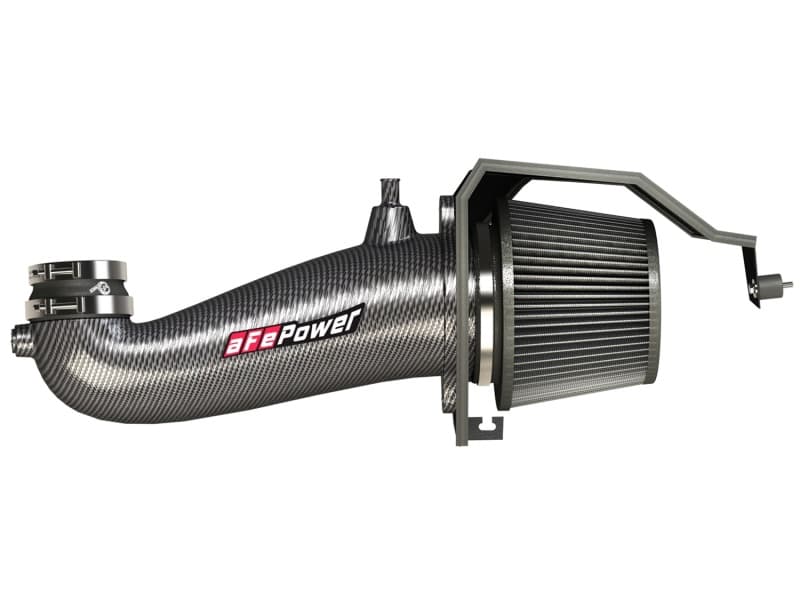 aFe Track Series Intake System with Heat Shield for Chevy C6 - Powder-Coated ... - Image 3