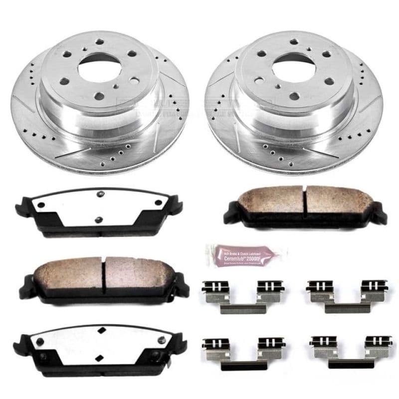 PowerStop Z36 Truck & Tow Brake Kit for Trucks 4x4 SUVs Ceramic Carbon-Fiber ...