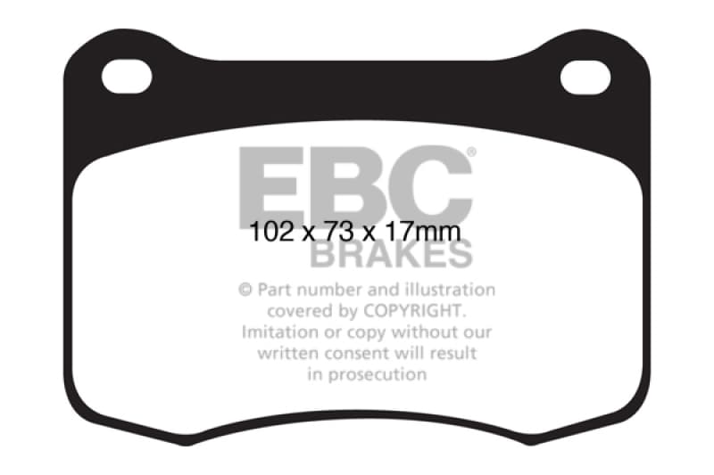EBC Yellowstuff Brake Pad Set for Street & Track Driving High Performance