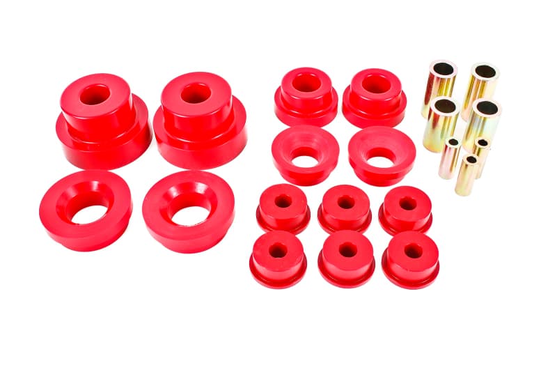 BMR Suspension Rear Cradle Bushing Kit for 10-15 5th Gen Camaro Red
