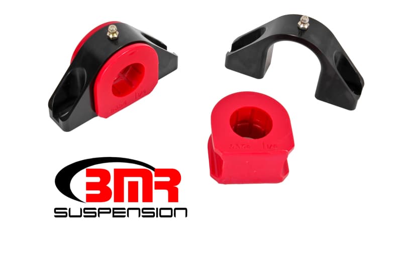 BMR Suspension Sway Bar Mounts for 1 1/4-Inch Bars Billet Aluminum Polyurethane - Image 2