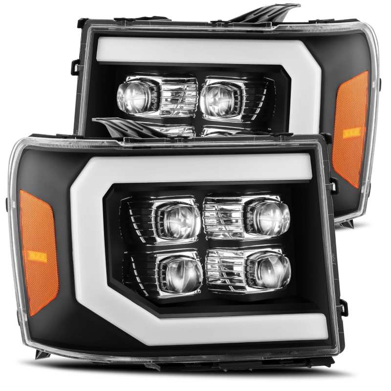 AlphaRex NOVA Headlights with Ice Cube 3D Projector and Osram Oslon LED Chip