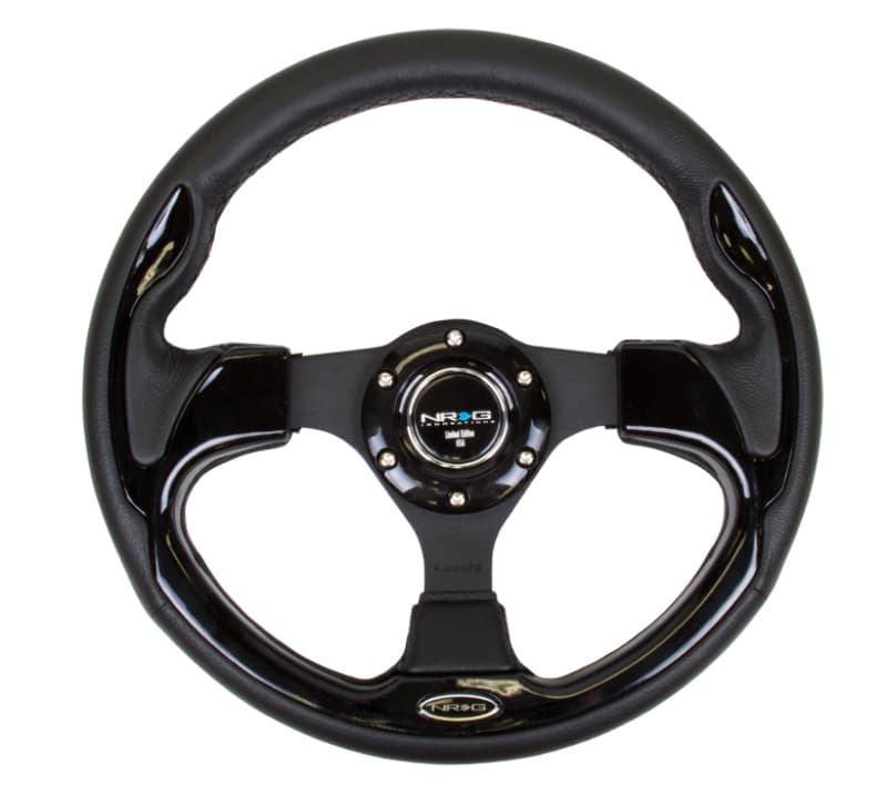 NRG Reinforced Steering Wheel 320mm Black Gloss Trim
