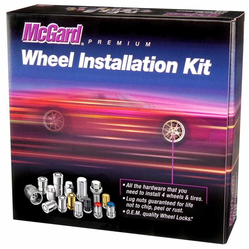 McGard Hex Lug Nut Install Kit for 4 Wheels with Wheel Locks and Key Tool - Image 3