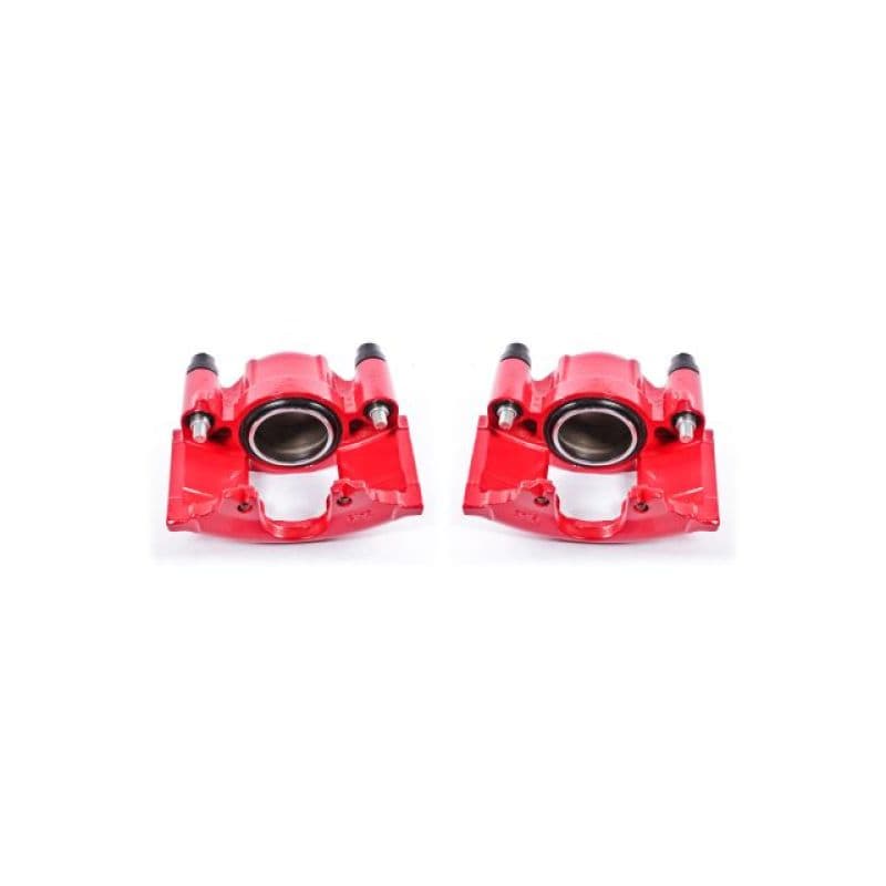 PowerStop Brake Calipers Pair High-Temp Red Powder Coated