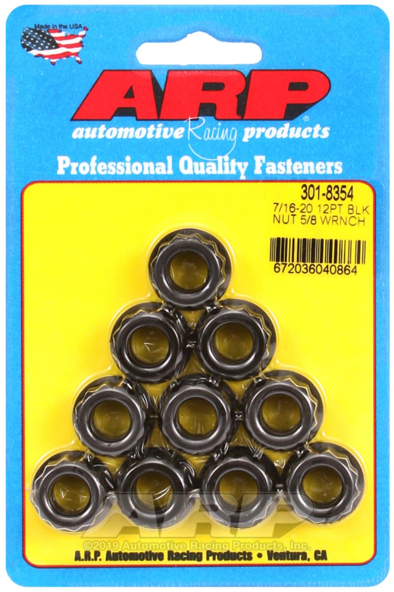ARP Nut Kit 7/16-20 5/8 Socket 12-Point