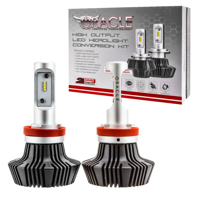 ORACLE Lighting LED Headlight Bulbs 4000Lm High-Output Philips Luxeon ZES