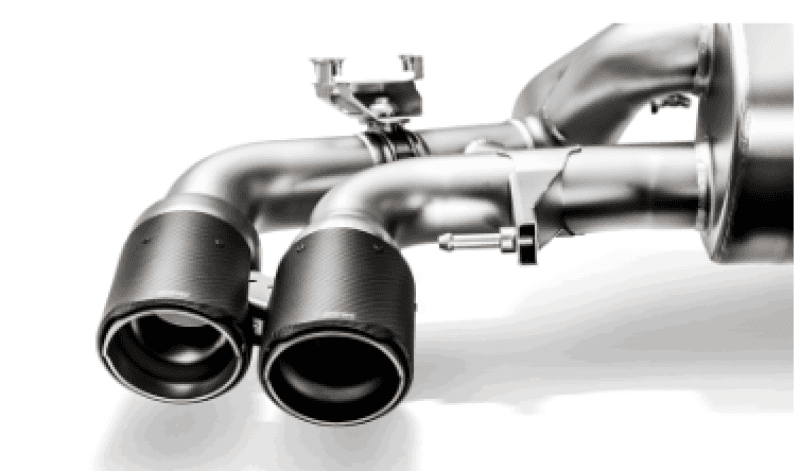 Akrapovic Tail Pipe Set for 18+ BMW M5 (F90) Carbon with Red/White Logo