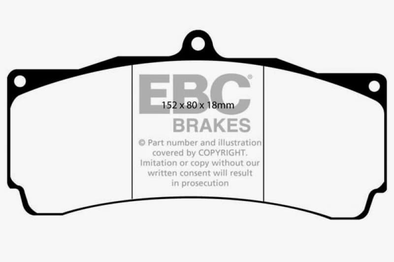 EBC Redstuff Ceramic Brake Pads for High HP Imports Low Dust