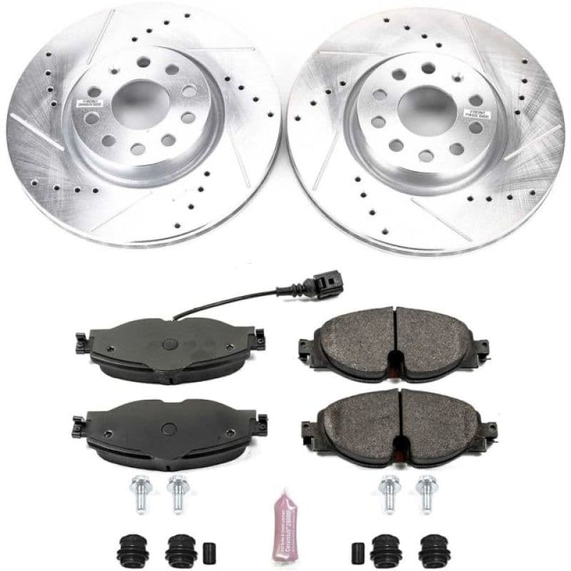 PowerStop Z23 Evolution Brake Kit for Daily Driver Carbon-Fiber Ceramic Pads