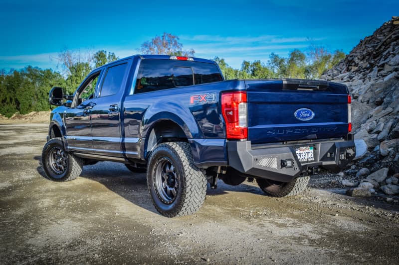 DV8 Offroad Rear Bumper for Ford F250 HD with Integrated Tire Carrier - Image 4