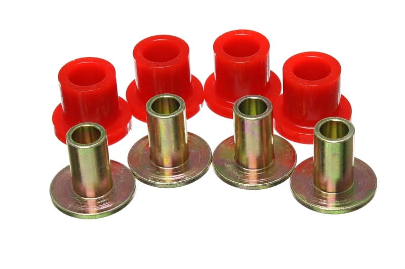 Energy Suspension Steering Rack Bushings Red Polyurethane