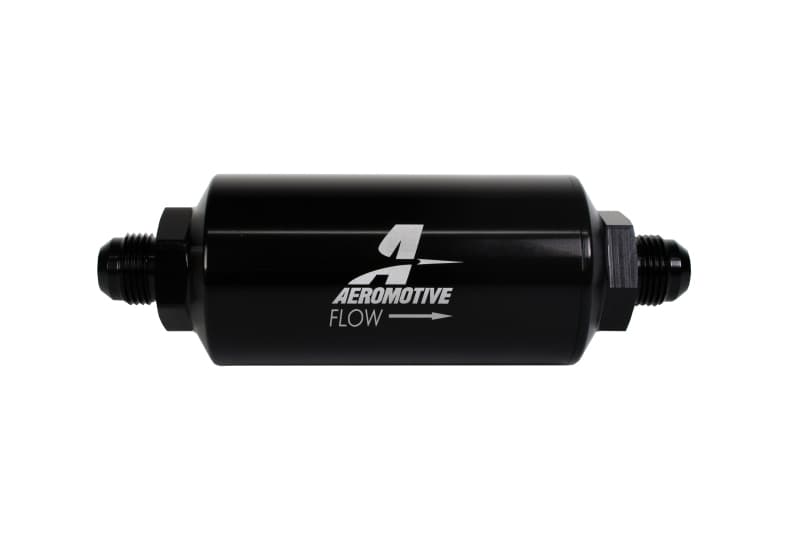Aeromotive Fuel Filter AN-08 100 Micron Stainless Steel Element Black Anodize - Image 2
