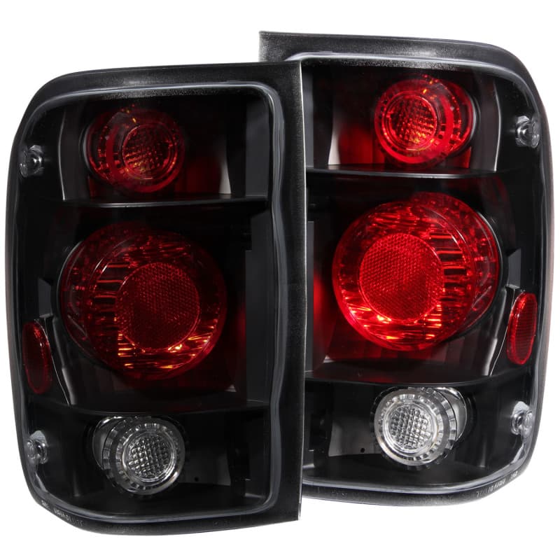 ANZO Tail Light Assembly for Chevy C6 Dark Smoke Lens Pair G2